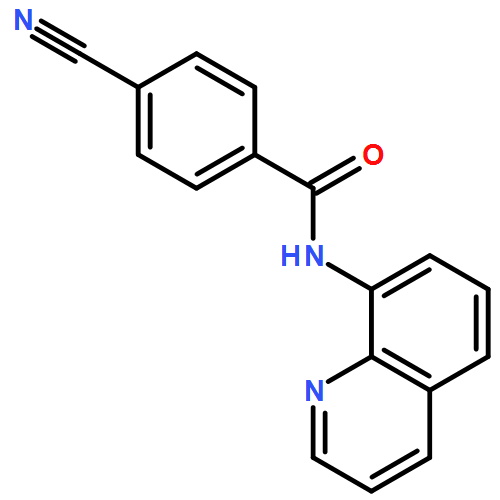 Benzamide, 4-cyano-N-8-quinolinyl- 