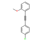 Benzene, 1-[2-(4-chlorophenyl)ethynyl]-2-methoxy- 