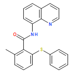 Benzamide, 2-methyl-6-(phenylthio)-N-8-quinolinyl- 