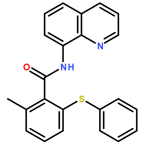 Benzamide, 2-methyl-6-(phenylthio)-N-8-quinolinyl- 