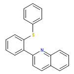 Quinoline, 2-[2-(phenylthio)phenyl]- 