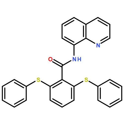 Benzamide, 2,6-bis(phenylthio)-N-8-quinolinyl- 