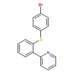 Pyridine, 2-[2-[(4-bromophenyl)thio]phenyl]- 