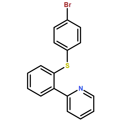 Pyridine, 2-[2-[(4-bromophenyl)thio]phenyl]- 