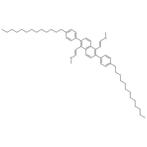 Naphthalene, 1,5-bis(2-methoxyethenyl)-2,6-bis(4-tridecylphenyl)- 