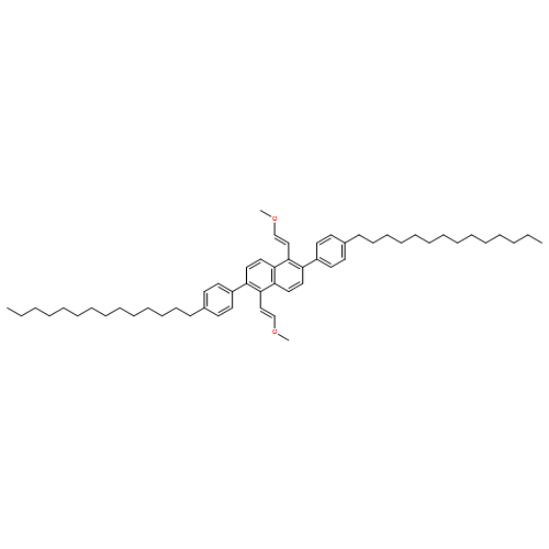 Naphthalene, 1,5-bis(2-methoxyethenyl)-2,6-bis(4-tetradecylphenyl)- 