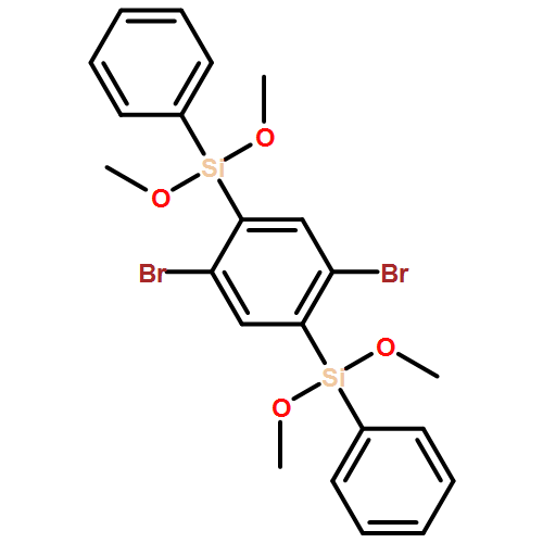 Benzene, 1,4-dibromo-2,5-bis(dimethoxyphenylsilyl)- 