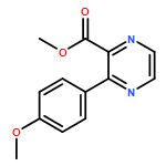 2-Pyrazinecarboxylic acid, 3-(4-methoxyphenyl)-, methyl ester 