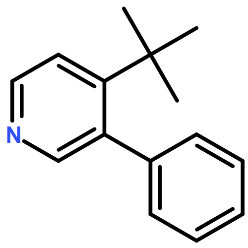 Pyridine, 4-(1,1-dimethylethyl)-3-phenyl- 