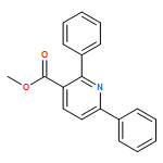 3-Pyridinecarboxylic acid, 2,6-diphenyl-, methyl ester 