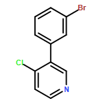 Pyridine, 3-(3-bromophenyl)-4-chloro- 