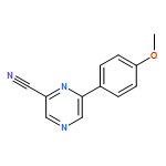 2-Pyrazinecarbonitrile, 6-(4-methoxyphenyl)- 