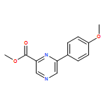 2-Pyrazinecarboxylic acid, 6-(4-methoxyphenyl)-, methyl ester 