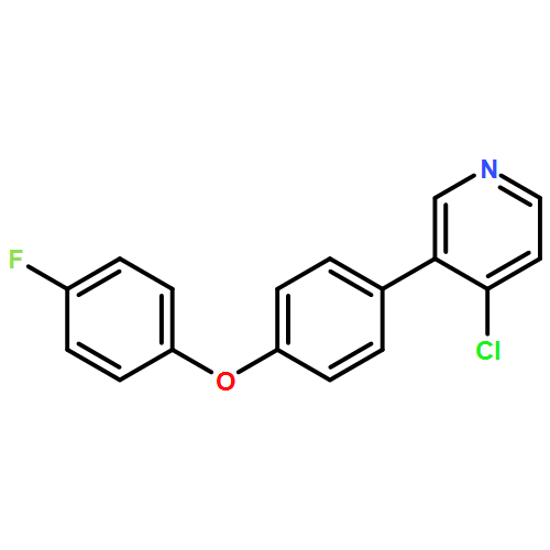 Pyridine, 4-chloro-3-[4-(4-fluorophenoxy)phenyl]- 