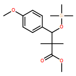 Benzenepropanoic acid, 4-methoxy-α,α-dimethyl-β-[(trimethylsilyl)oxy]-, methyl ester 