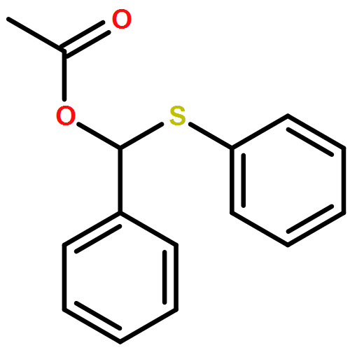 Benzenemethanol, α-(phenylthio)-, 1-acetate 