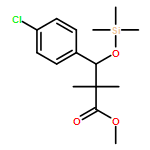 Benzenepropanoic acid, 4-chloro-α,α-dimethyl-β-[(trimethylsilyl)oxy]-, methyl ester 