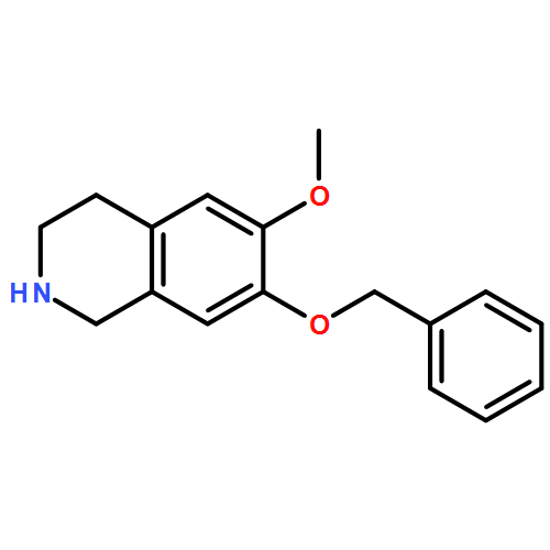 Isoquinoline, 1,2,3,4-tetrahydro-6-methoxy-7-(phenylmethoxy)- 