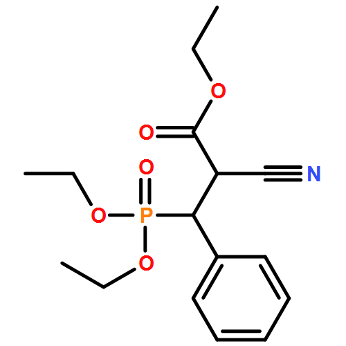 Benzenepropanoic acid, α-cyano-β-(diethoxyphosphinyl)-, ethyl ester 