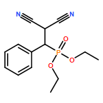 Phosphonic acid, P-(2,2-dicyano-1-phenylethyl)-, diethyl ester 