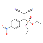 Phosphonic acid, P-[2,2-dicyano-1-(4-nitrophenyl)ethyl]-, diethyl ester 