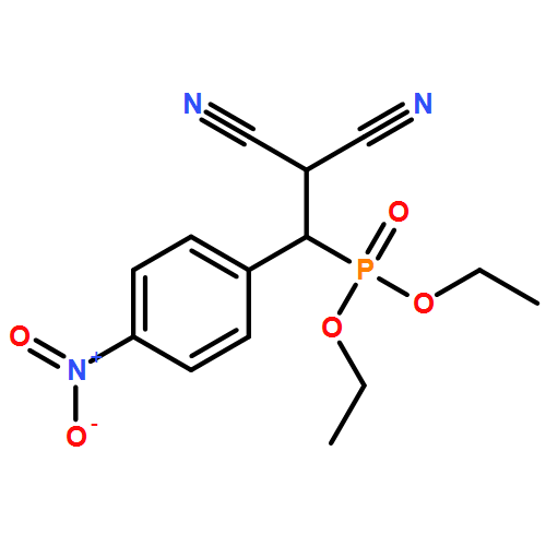 Phosphonic acid, P-[2,2-dicyano-1-(4-nitrophenyl)ethyl]-, diethyl ester 