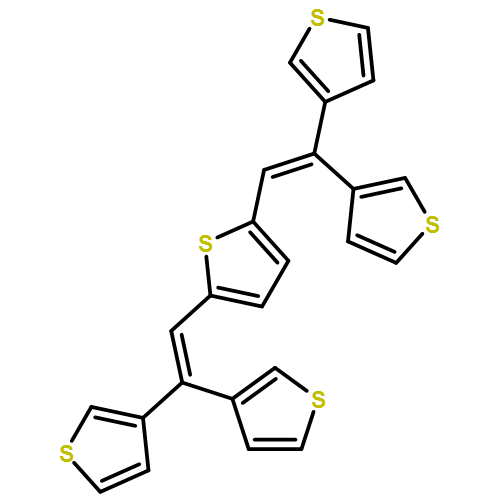 Thiophene, 2,5-bis(2,2-di-3-thienylethenyl)- 