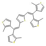 Thiophene, 2,5-bis[2,2-bis(2-methyl-3-thienyl)ethenyl]- 