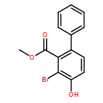 [1,1-Biphenyl]-2-carboxylic acid, 3-bromo-4-hydroxy-, methyl ester 