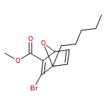 7-Oxabicyclo[2.2.1]hepta-2,5-diene-2-carboxylic acid, 3-bromo-4-pentyl-, methyl ester 