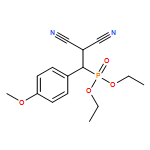 Phosphonic acid, P-[2,2-dicyano-1-(4-methoxyphenyl)ethyl]-, diethyl ester 