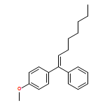 Benzene, 1-methoxy-4-[(1E)-1-phenyl-1-octen-1-yl]- 