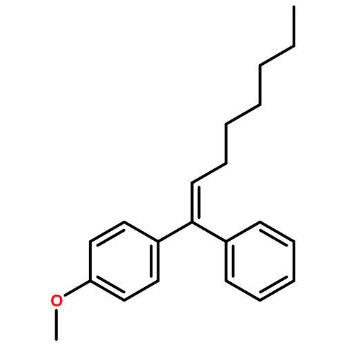 Benzene, 1-methoxy-4-[(1E)-1-phenyl-1-octen-1-yl]- 