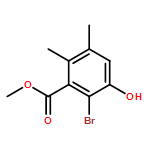 Benzoic acid, 2-bromo-3-hydroxy-5,6-dimethyl-, methyl ester 