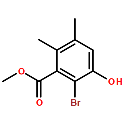 Benzoic acid, 2-bromo-3-hydroxy-5,6-dimethyl-, methyl ester 