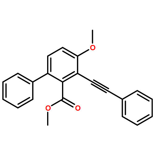 [1,1-Biphenyl]-2-carboxylic acid, 4-methoxy-3-(2-phenylethynyl)-, methyl ester 