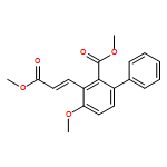 [1,1-Biphenyl]-2-carboxylic acid, 4-methoxy-3-[(1E)-3-methoxy-3-oxo-1-propen-1-yl]-, methyl ester 