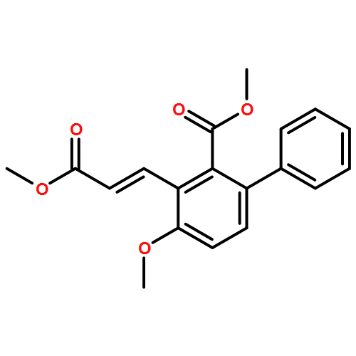 [1,1-Biphenyl]-2-carboxylic acid, 4-methoxy-3-[(1E)-3-methoxy-3-oxo-1-propen-1-yl]-, methyl ester 