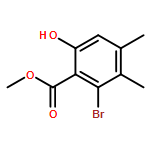 Benzoic acid, 2-bromo-6-hydroxy-3,4-dimethyl-, methyl ester 