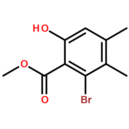 Benzoic acid, 2-bromo-6-hydroxy-3,4-dimethyl-, methyl ester 