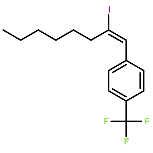 Benzene, 1-[(1Z)-2-iodo-1-octen-1-yl]-4-(trifluoromethyl)- 