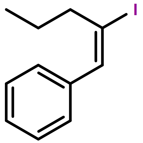 Benzene, [(1Z)-2-iodo-1-penten-1-yl]- 