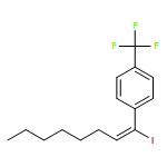 Benzene, 1-[(1Z)-1-iodo-1-octen-1-yl]-4-(trifluoromethyl)- 