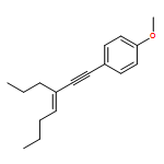 Benzene, 1-methoxy-4-[(3Z)-3-propyl-3-hepten-1-yn-1-yl]- 