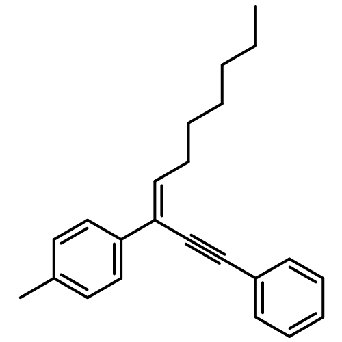 Benzene, 1-methyl-4-[(1Z)-1-(2-phenylethynyl)-1-octen-1-yl]- 