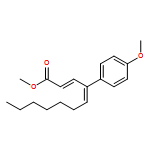 2,4-Undecadienoic acid, 4-(4-methoxyphenyl)-, methyl ester, (2E,4E)- 