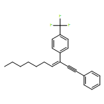 Benzene, 1-[(1E)-1-(2-phenylethynyl)-1-octen-1-yl]-4-(trifluoromethyl)- 