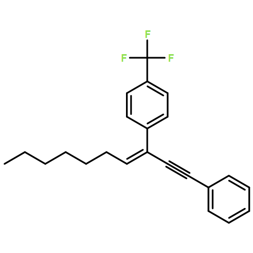 Benzene, 1-[(1E)-1-(2-phenylethynyl)-1-octen-1-yl]-4-(trifluoromethyl)- 