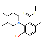 Benzoic acid, 2-(dibutylamino)-3-hydroxy-6-methyl-, methyl ester 