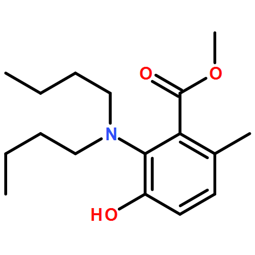 Benzoic acid, 2-(dibutylamino)-3-hydroxy-6-methyl-, methyl ester 